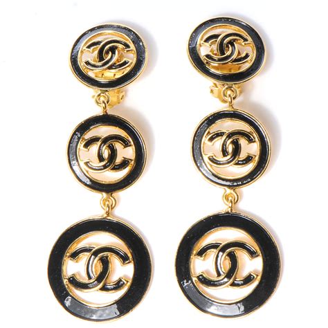 aretes chanel vintage|chanel earrings fashionphile.